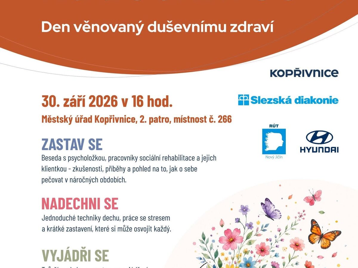 Září ve znamení duševního zdraví Září ve znamení duševního zdraví