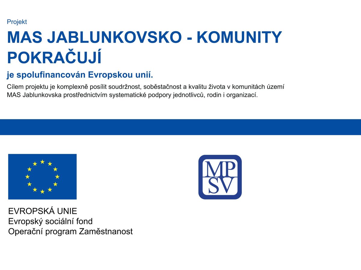 MAS Jablunkovsko - Komunity pokračují MAS Jablunkovsko - Komunity pokračují