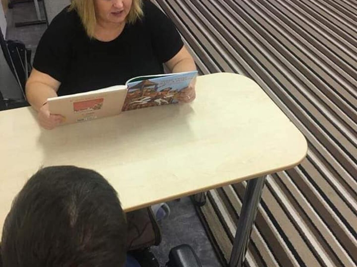 Dobrovolník s klientem