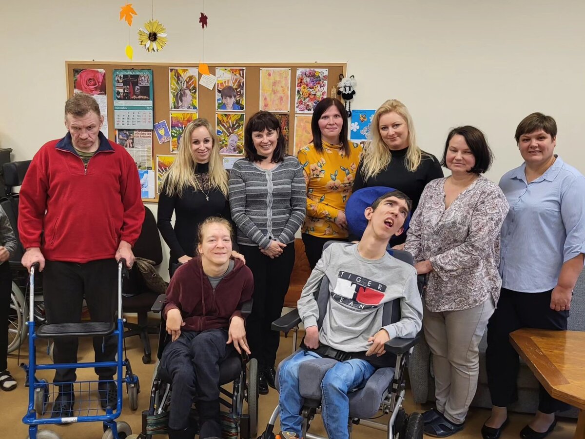 Návštěva denního centra v Madoně pro dospělé lidi s postižením