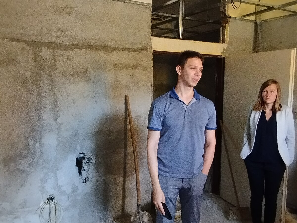 probíhající rekonstrukce centrální koupelny - záznam ze 7.7.2022