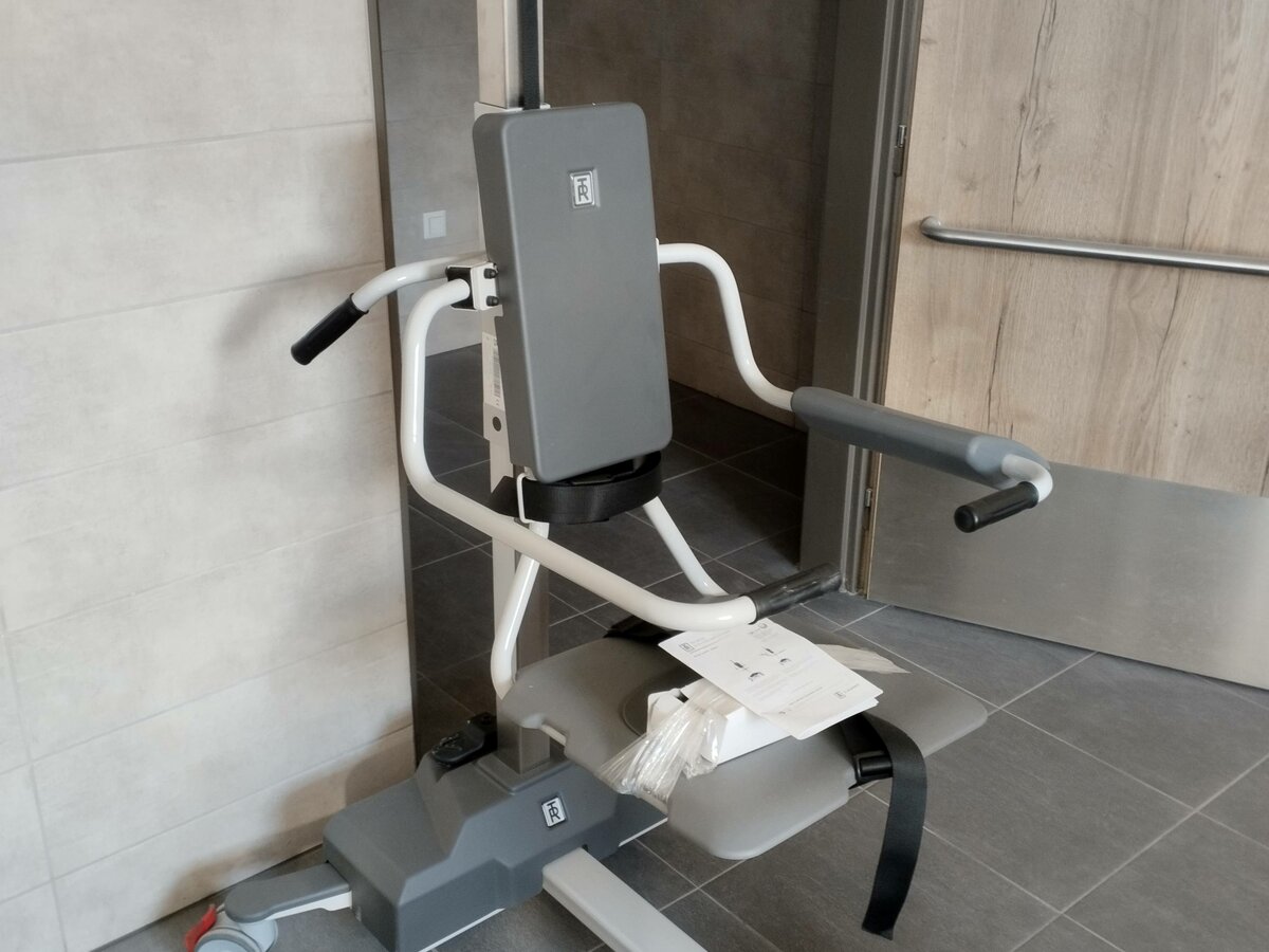 Koupací židle pořízená z projektu