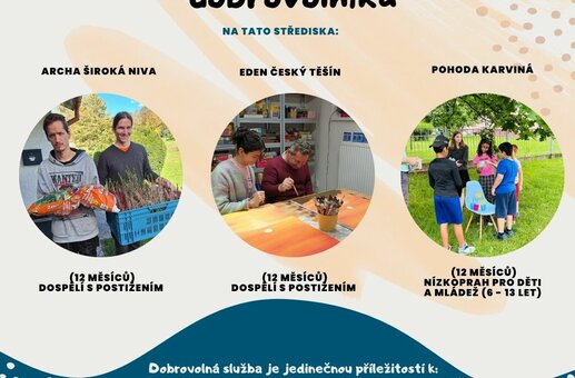 Hledáme dobrovolníky, hledáme právě Tebe?