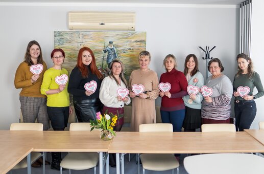 přání při příležitosti světového dne sociální práce s fotografií srdce