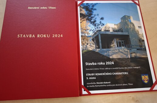 Předání ocenění v soutěži Stavba roku 2024 Třinec Předání ocenění v soutěži Stavba roku 2024 Třinec