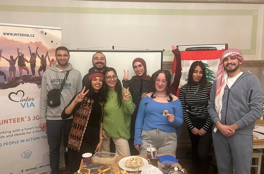 setkání mezinárodních dobrovolníků na příjezdovém semináři 