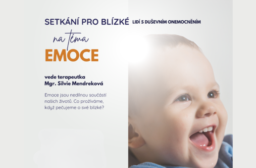 leták na akci Setkání pro pečující o lidi s duševním onemocněním